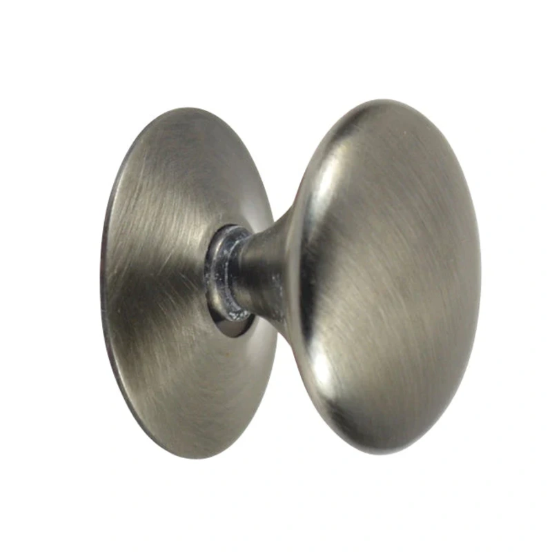 1 1/2 Inch Pure Brass Traditional Round Knob (Antique Nickel Finish)