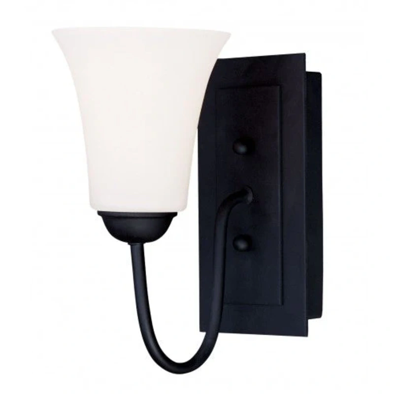 1 Light Black Wall Sconce