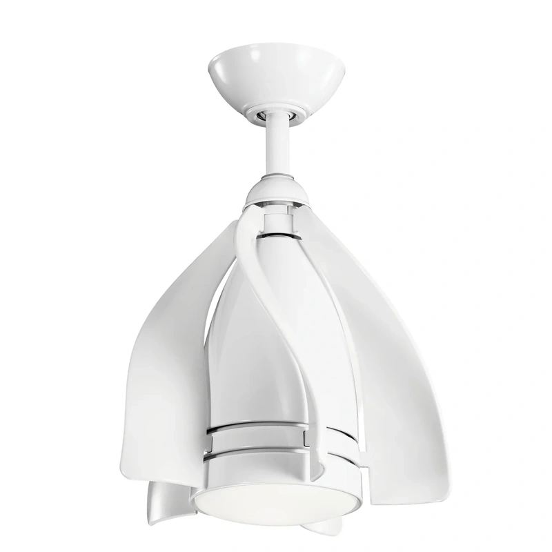 15″Ceiling Fan from the Terna Collection in White Finish by Kichler