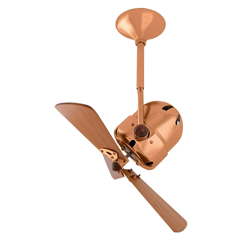 16″ Ceiling Fan from the Bianca Direcional Collection in Brushed Copper Finish by Matthews Fan Company