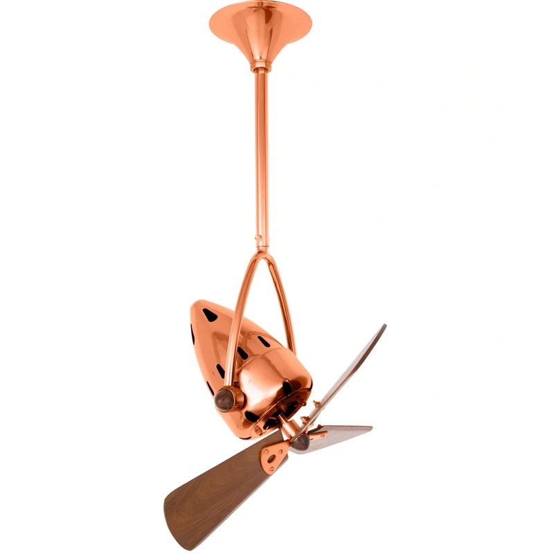 16″ Ceiling Fan from the Jarold Direcional Collection in Brushed Copper Finish by Matthews Fan Company